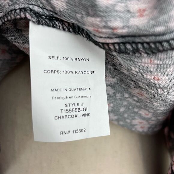 LUSH V-Neck Floral Top Size L EUC - Picture 6 of 7